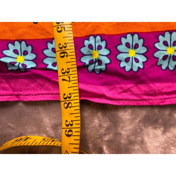 Sunshine On My Shoulders Makes Me Happy Cotton Sarong Wrap Boho Floral Fringe - Picture 7 of 8